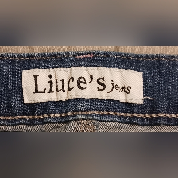 LIUCE'S JEANS Women's SIZE 11 Distressed Embroidered Pocket Low Rise Boot - Picture 8 of 13